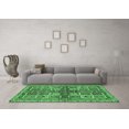 thumbnail image 3 of Ahgly Company Indoor Square Abstract Emerald Green Modern Area Rugs, 8' Square, 3 of 4