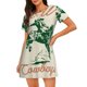 thumbnail image 1 of Fotbe West Cowboys Bata de Dormir para Mujer con Estampado, Camisón de Algodón de Manga Corta, Ropa de Dormir Casual, 1 of 6