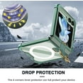 thumbnail image 4 of Compatible Samsung Galaxy Z Flip 5 Case Clear with Ring,4 Corners Heavy Duty Shockproof Samsung Z Flip 5 Case Rugged Slim Silicone Wireless Cover Phone Case for Galaxy Z Flip 5 Case 5G (Green), 4 of 13