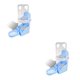 thumbnail image 3 of Methold Dispensador automático de botellas de agua para mascotas, jaula para animales para sala de estar, bebedero de 500ml, contenedor Azul 2piezas, 3 of 6