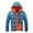 Sky Blue, variant on Aofany Men's Fashion Plus Size Casual Winter Patchwork Color Thick Hooded Jacket Coats