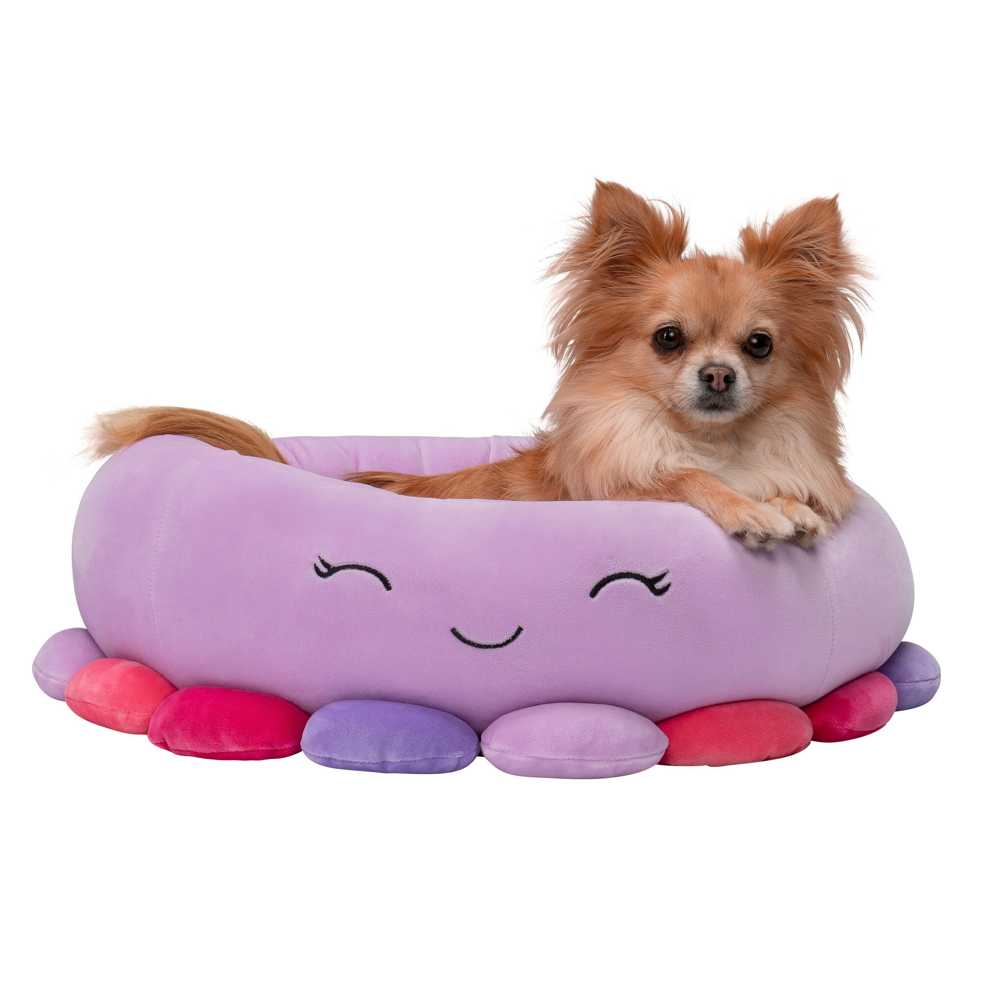 Squishmallows 20 inch Beula Octopus Pet Bed - Small Ultra Soft Plush Pet Bed