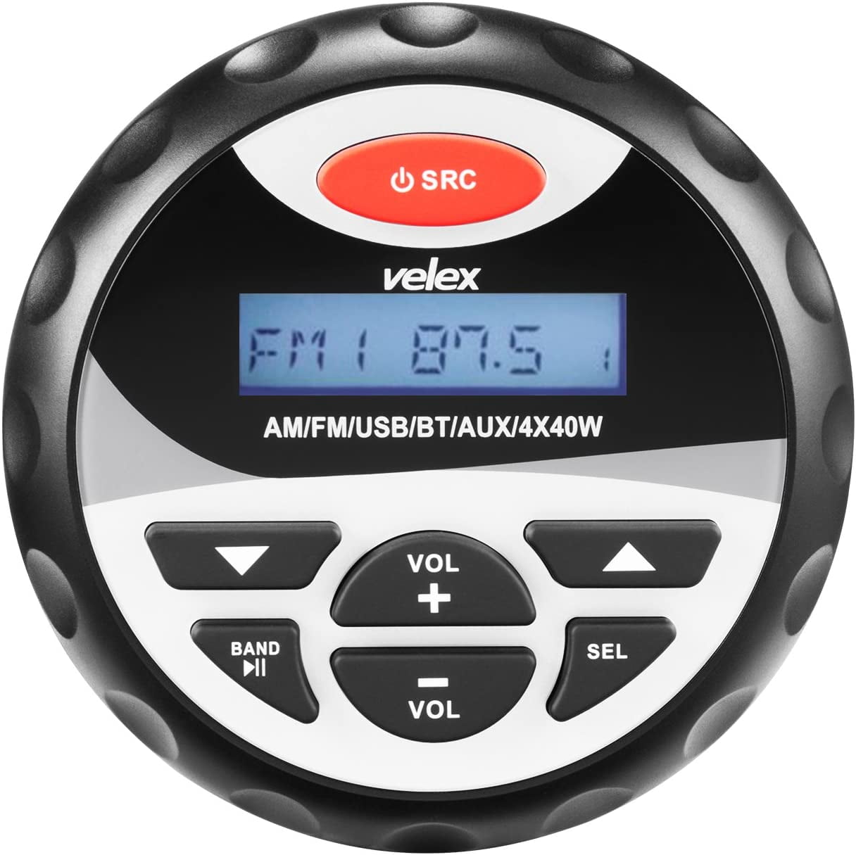 velex Marine Stereo, inDash, Marine Gauge, Bluetooth, Digital Media