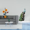 thumbnail image 2 of Elegante Porta Pañuelos Con Forma De Pavo Real Y Girasol, Escultura Antideslizante, Dispensador Vertical, Adorno De Mesa Para El Hogar, Dormitorio, Oficina Y Sala De Estar., 2 of 8