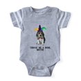 thumbnail image 1 of CafePress - Mardi Gras Beagle - Cute Infant Baby Football Bodysuit, 1 of 1