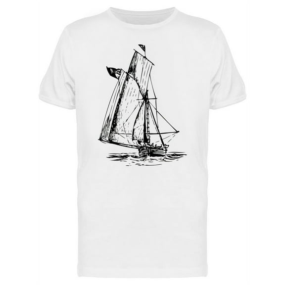 Old Sailboat T-Shirt Men -Image by Shutterstock, Male Medium