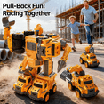 thumbnail image 2 of Set De Robot Transformer 5 En 1 Xtellar amarillo, 2 of 4