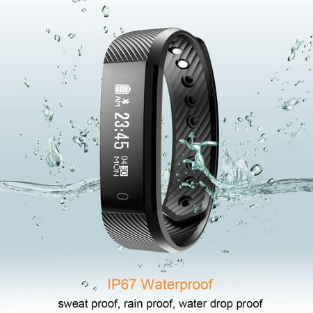 Fitness Tracker watch, Diggro ID115 Smart Bracelet Activity Tracker with Pedometer Calorie Sleep Monitor Call/SMS Reminder Sedentary Reminder Without Heart Rate for Android (Best Fitness Tracker For Kids)
