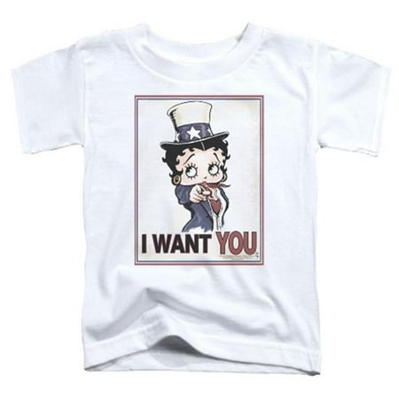 

Trevco Boop-Auntie Boop - Short Sleeve Toddler Tee - White- Small 2T