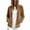 Gold, variant on ITSAME Womens Full Zip Fleece Jacket Stand Collar Soft Comfy Fall Winter Casual Outerwear with Pockets Red Size XL