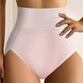 thumbnail image 4 of Riecok Womens Briefs Plus Size High Waist Tummy Control Butt Lifting Seamless Soft Comfortable Briefs Pink XXL, 4 of 4