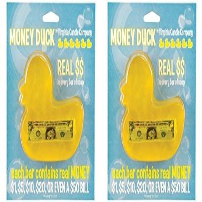 (Set of 2) Duck Money Soap Find REAL CASH in Every Delightfully