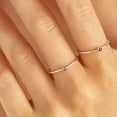 thumbnail image 2 of Cute Gemstone Rings 14K Gold Plated Stackable Birthstone Rings for Women Dainty Gold Rings Minimalist Family Ring Birthday Gift for Her, 2 of 2