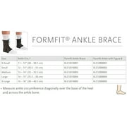 Ossur FormFit Black Ankle Brace with Figure 8 Lace Up for Either Foot