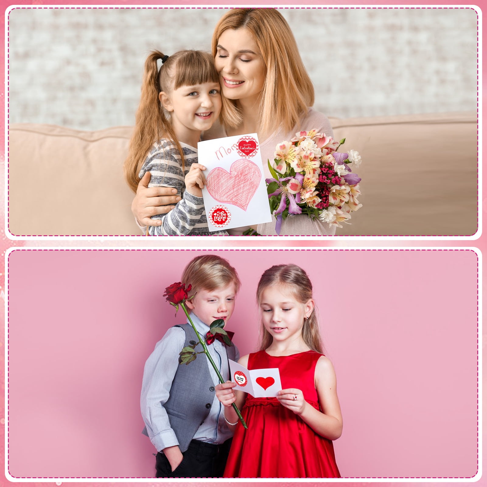 200 Pcs Valentine's Day Stickers - Cute Vinyl Stickers For Kids, Classrooms & Party Favors
