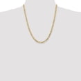 thumbnail image 4 of 14K Yellow Gold Figaro Chain Necklace 22 inch 4.75 mm Flat with Lobster Clasp, 4 of 4