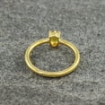 thumbnail image 5 of Natural Yellow Sapphire Ring, 925 Sterling Silver Gold Plated Ring, Gift for Her, Gemstone Ring, Birthstone Rings for Women, Gift For Her, 5 of 5