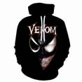 thumbnail image 2 of Venom spring and autumn men's 3D printing Venom hooded hoodie, 2 of 5