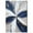 Gallery Wrapped, variant on white And Blue Blossom II Canvas Indigo Abstract Art by Art Remedy, White Frame, 16" x 24"