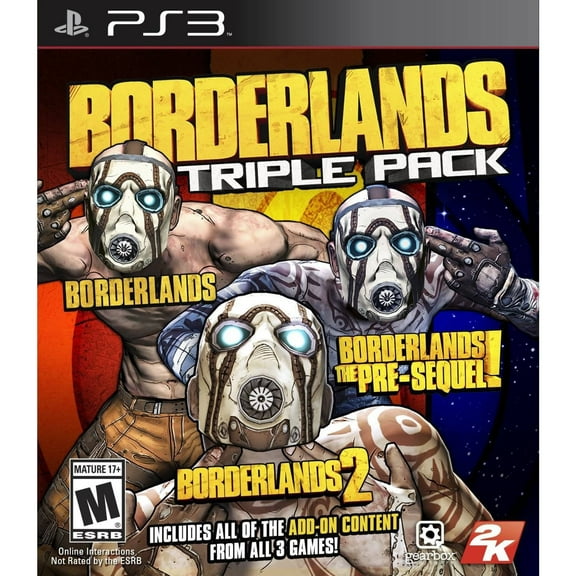 Borderlands Triple Pack, 2K, PlayStation 3, 710425477041