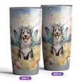 thumbnail image 2 of Welcome Spring Fairy Australian Shepherd in Flower Meadow 20oz Stainless Steel Tumbler Insulated Cup with Lid Aussie Dog Lover Gifts - 13002, 2 of 5