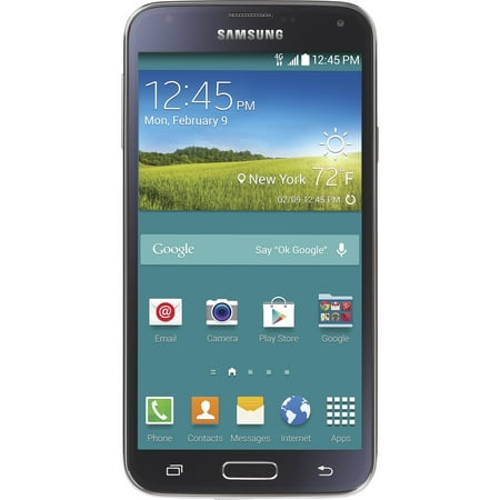 Refurbished Straight Talk Samsung Galaxy S5 16GB Prepaid Smartphone (Bundle Promo (Best Smartphone Available Now)
