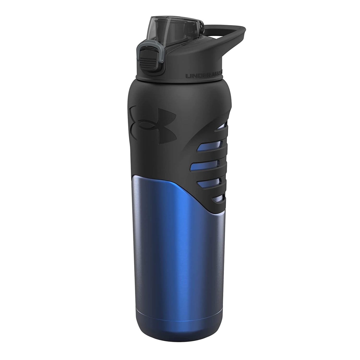 Under Armour 24oz Grip Water Bottle, Pro Lid Cover, Silicone Body Grip,  Shatter Proof 