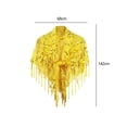 thumbnail image 7 of Women's Shawl Wrap Casual Accessories Sequin Shawl for Festival Summer Party Yellow, 7 of 7