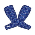 thumbnail image 2 of Bingfone Farmers Gardening Sleeves Sun Protection Arm Cooling Sleeves For Women Men With Thumb Hole - Blue Gold Grid Lantern Shapes, 2 of 8