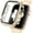 Gold, variant on 2 in 1 Waterproof Rugged Case for Apple Watch Series 8 Series 7 45mm Screen Protector, 360 Protective Glass Face Cover Hard PC Bumper + Back Frame for iWatch 7 8 Accessories 45 mm Black