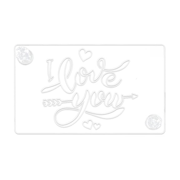 Stencil for Tiramisu Cake Painting Letter Design Decorating Tool