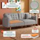 thumbnail image 2 of Sofá Cama Makora Maxim Gris Claro Lino 3 Posiciones con Soft Foam Reclinable, 2 of 9