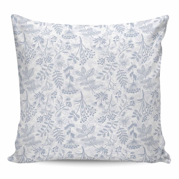 Light Blue Dandelion Pillow Covers 18x18 Inch Decorative Throw Pillow Cover, Spring Flowers Modern Minimalist Sofa Pillowcases Accent Cushion Case Home Decor Bedroom Living Room