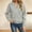 Gray, variant on Women's Lightweight Zip Up Bomber Jacket Fall 2026 Casual Soft Textured Fabric Top Ribbed Collar Full Zipper Elastic Cuffs Daily Wear for Women Pink XL
