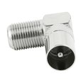 thumbnail image 2 of 2 Pcs F-Type Female to PAL Male TV Coax Right Angle Connector Adapter Connectors, 2 of 3