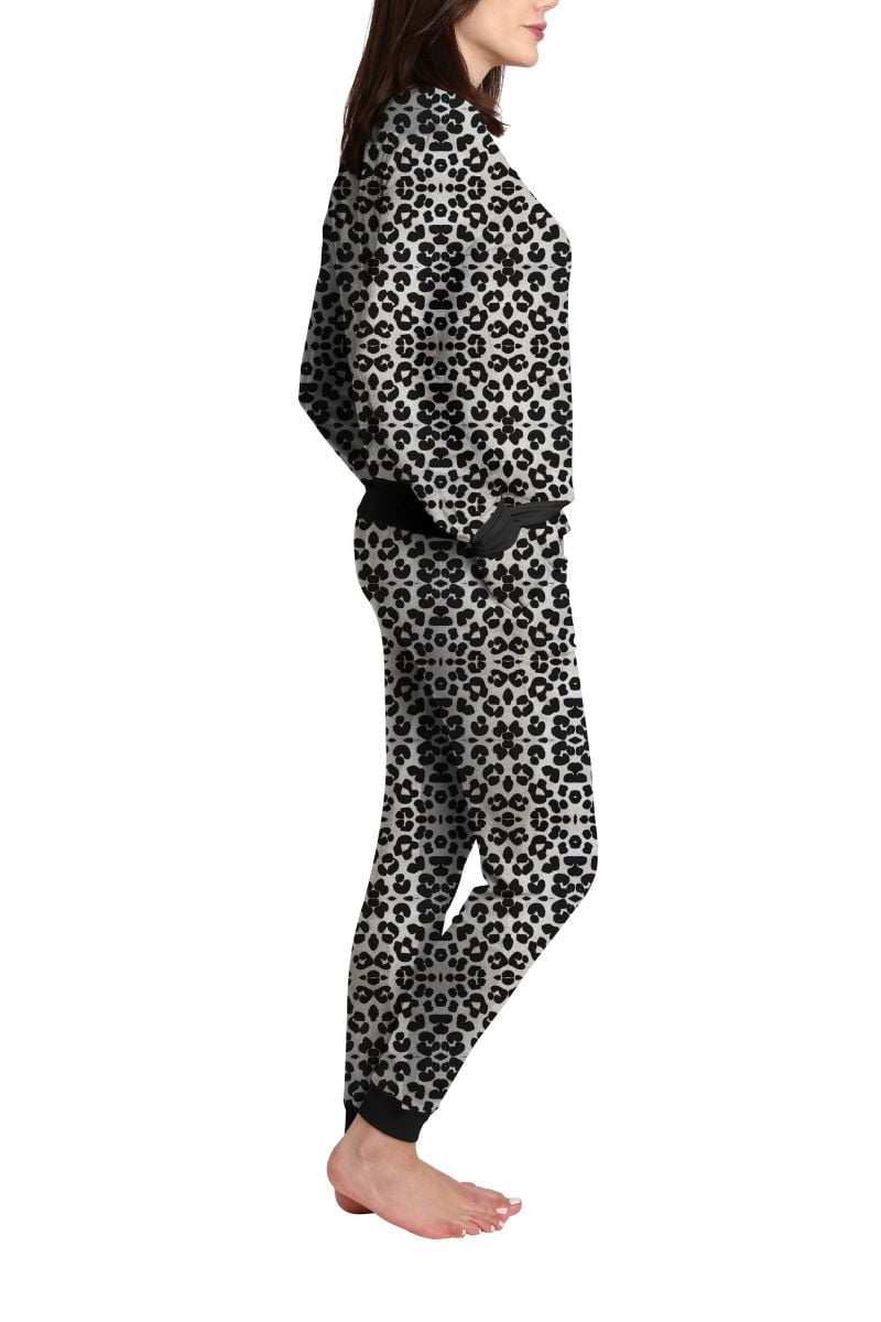 Blis Women's and Women's Plus Sleep Long Sleeve Pajama Jogger Set