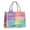 Colorful Watercolor Stripe, variant on Large Capacity Tote Bag,Colorful Watercolor Stripe Pattern Handbag Fashion Luxury Tote Bag,15.7"x13"x 5.1" Inches,Laptop Compatible