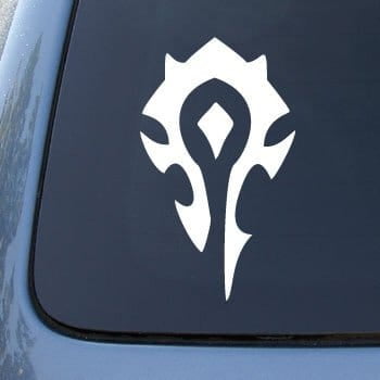 World OF WARCRAFT HORDE PVP - WOW - Vinyl Car Decal Sticker | Vinyl Color: White | 5.5-Inches By (World Of Warcraft Best Graphics)