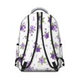 thumbnail image 3 of Pioneer Flower Floral Print Pattern Backpack for School, Cute School Bag with Adjustable Shoulder Straps and Padded Back, 15.3"x11"x7.1", 3 of 5