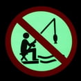 thumbnail image 3 of SHOWERORO 4pcs No Fishing Sign Self Adhesive Caution Sign Multi Light Storage Film for Parks, 3 of 6