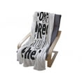 thumbnail image 3 of Saying Soft Flannel Fleece Throw Blanket, Follow Your Dreams They Know the Way Monochrome Calligraphy Graphic, Cozy Plush for Indoor and Outdoor Use, 70" x 90", Charcoal Grey and White, by Ambesonne, 3 of 5
