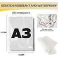 thumbnail image 5 of DTF Transfer Film 50 Sheets ，A3 (11.7" x 16.5") Transfer Film Glossy Clear PreTreat for Epson Inkjet Printer DTG Printer Direct Print On T Shirts Textile, 5 of 5