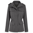 thumbnail image 5 of Sherrylily Women Military Anorak Utility Coat Casual Zip Up Lightweight Jacket with Pockets, 5 of 7