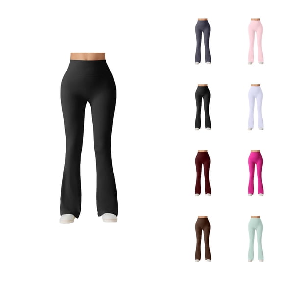 Lifting Leggings for Women 2026 Summer Lightweight High Waisted Flared Leggings Stretchy Slim Fit Workout Yoga Pants