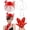 Red, variant on Fascinators Hat with Veil for Women Party Funeral Wedding 1920s Events, Satin Gloves and Set