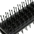 thumbnail image 4 of EHJRE 2x2 Side Vented 9 Row Styling Hairbrush Detangler Comb for Wet Black , Black, 2 Pcs, 4 of 7
