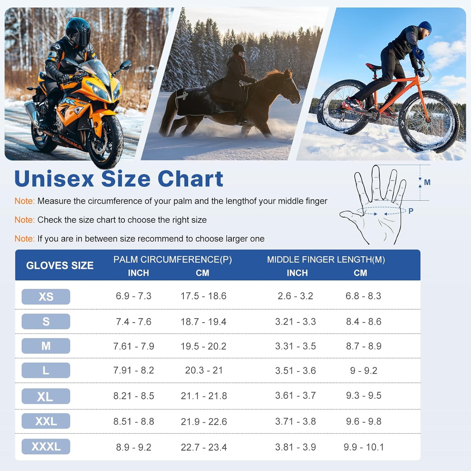 Heated Gloves for Men and Women,Rechargeable Heated Electric Gloves,Suitable for Winter Outdoor Work,Skiing,Cycling,Running,Hiking,etc.
