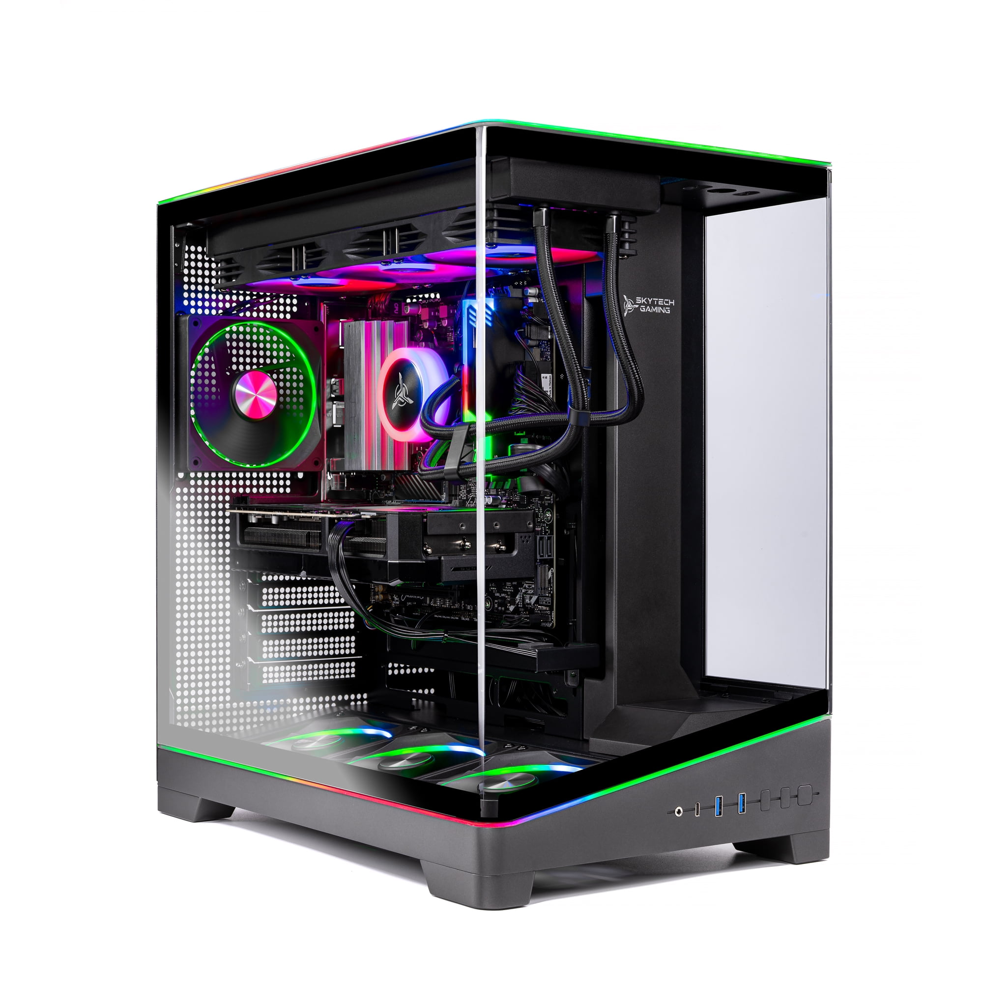 Skytech Gaming Harpy Gaming PC, Intel Ultra 7 270K PLUS 5.4GHz, NVIDIA RTX 5070 Ti 16GB VRAM, 1TB Gen4 NVMe SSD, 32GB DDR5 RAM 6000, 850W GOLD ATX 3 PSU, 360 ARGB AIO , WI-FI 6, Windows 11, Desktop