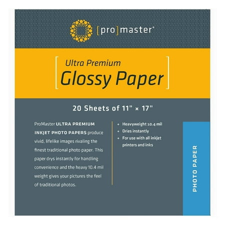 PhotoImage PRO Glossy Inkjet Paper 11 X 17 ~ 20 Sheets