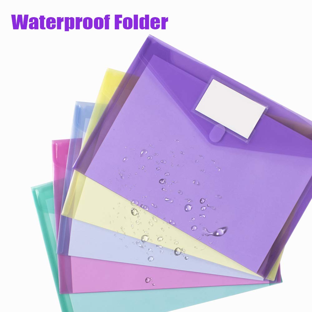Clouxemli Plastic Poly Envelopes with Label Pockets, 10-Pack photo 7